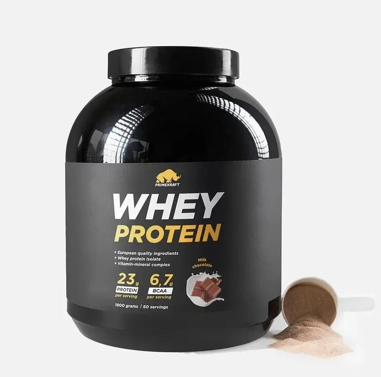 Протеин сывороточный PRIMEKRAFT Whey Protein, Молочный шоколад (Milk Chocolate)